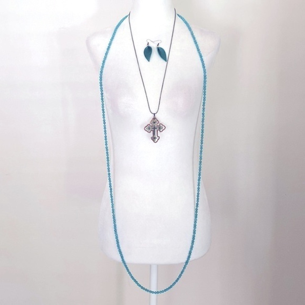 3 piece turquoise jewelry bundle